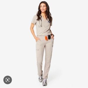 FIGS Scrub Top and Pants in color Boulder